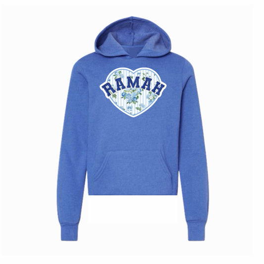 Ramah floral heart hoodie
