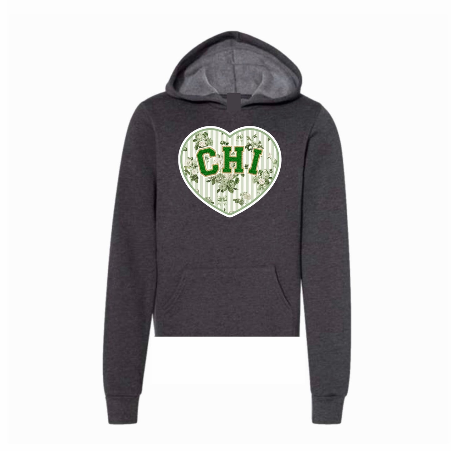Camp Chi floral heart hoodie