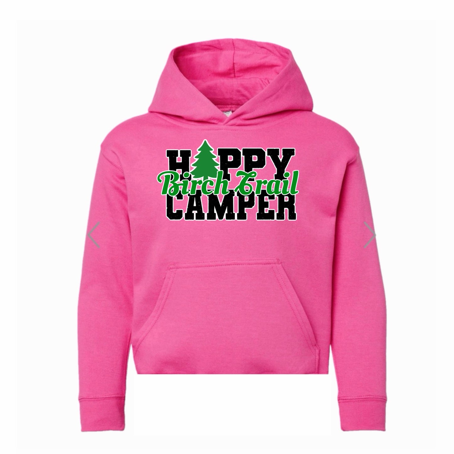 Birch Trail happy camper hoodie