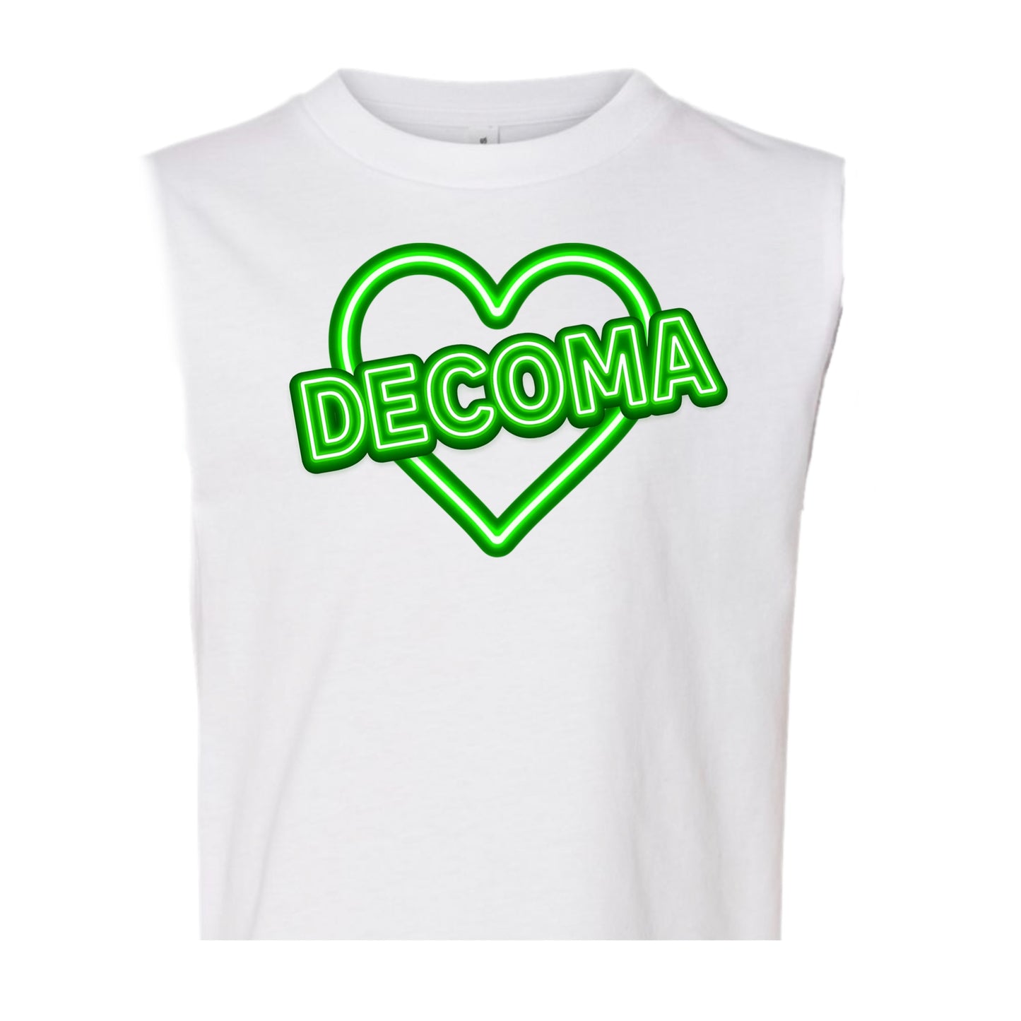 DECOMA Girls/women neon heart tank