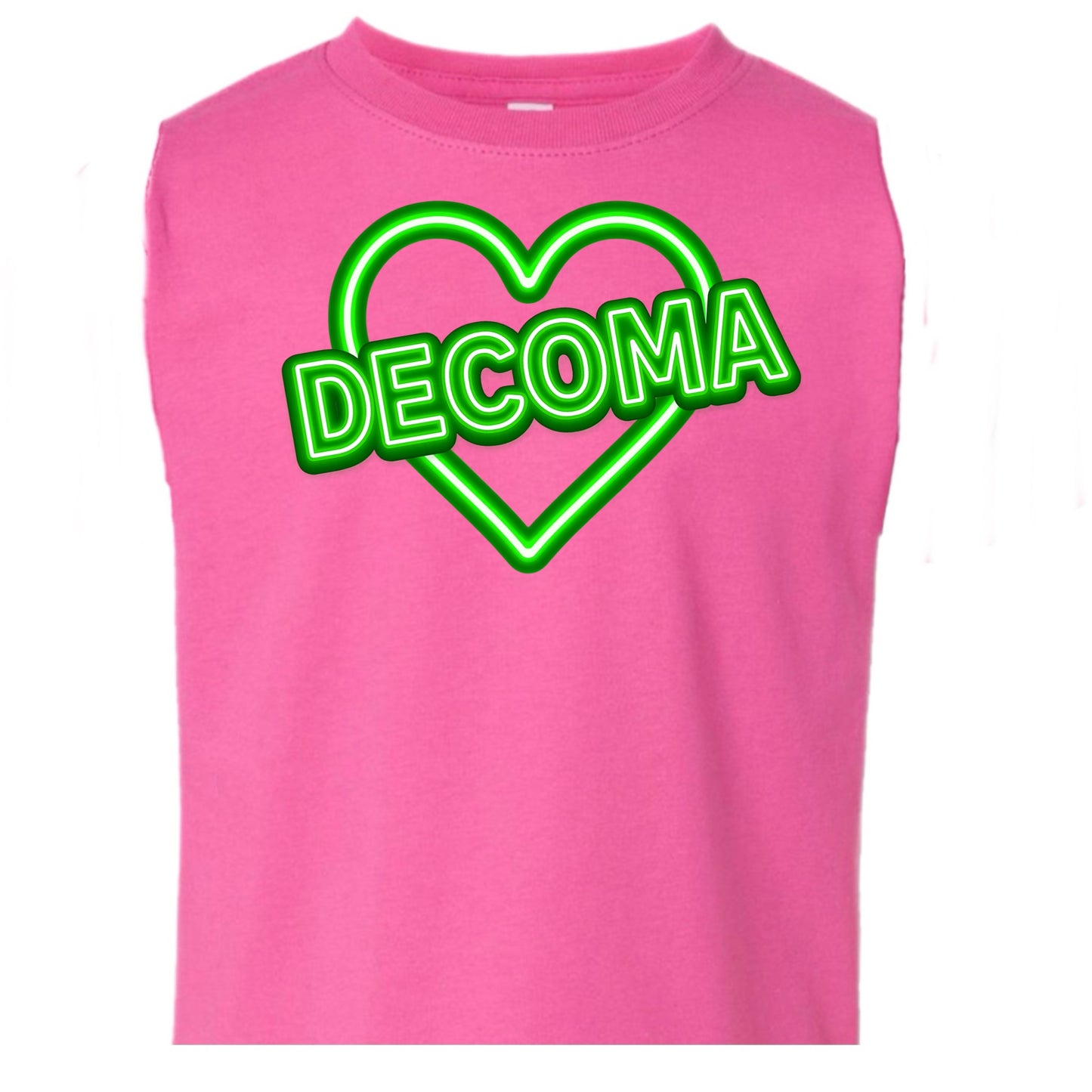 DECOMA Girls/women neon heart tank