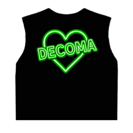 DECOMA Girls/women neon heart tank