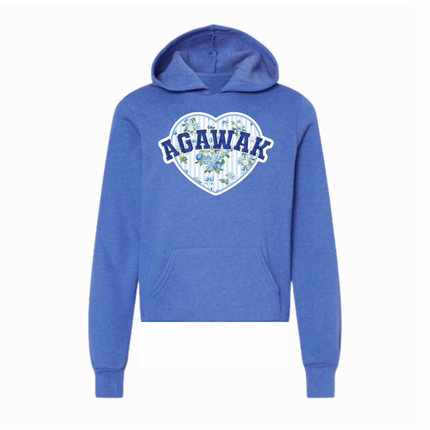 Agawak floral heart hoodie