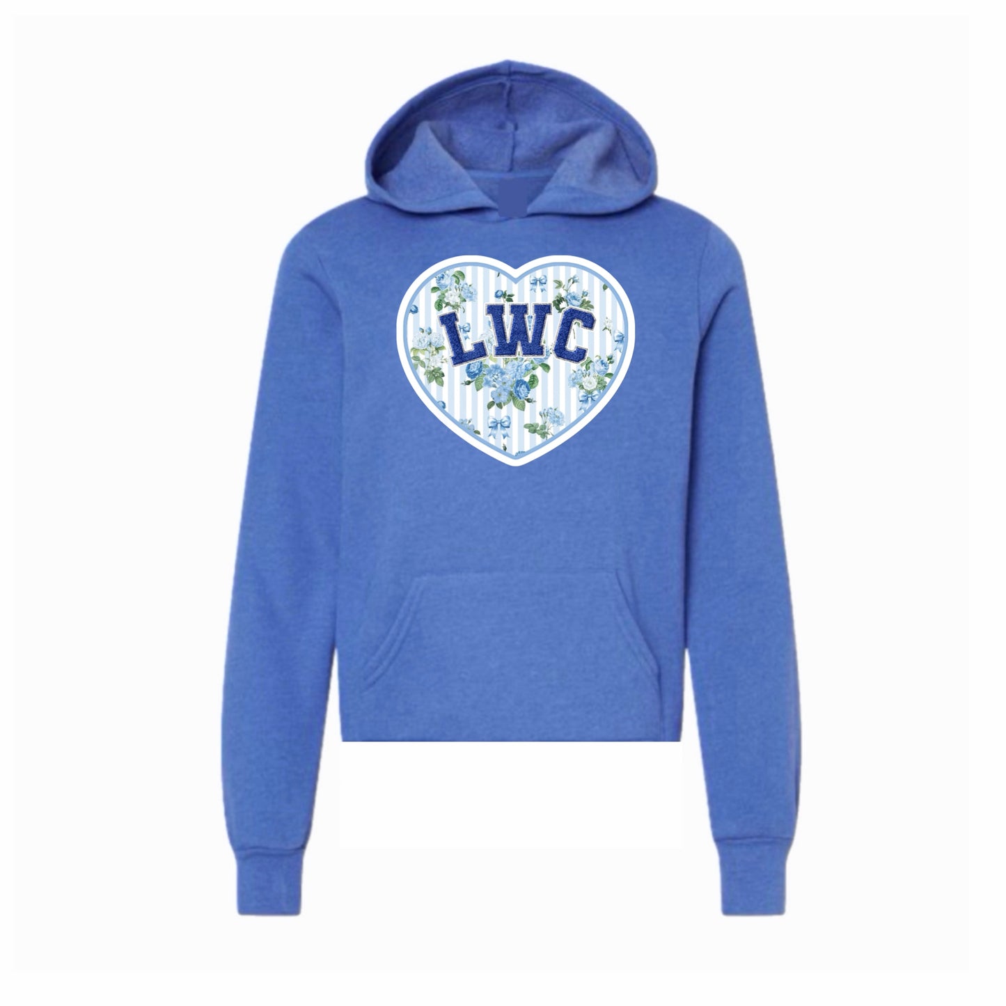 Lake of the Woods floral heart hoodie
