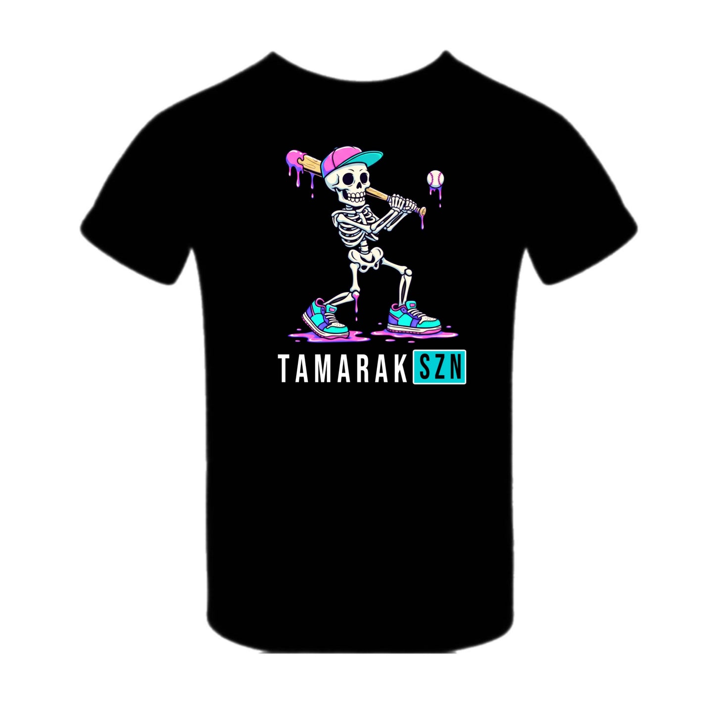 Tamarak boys baseball skeleton tee