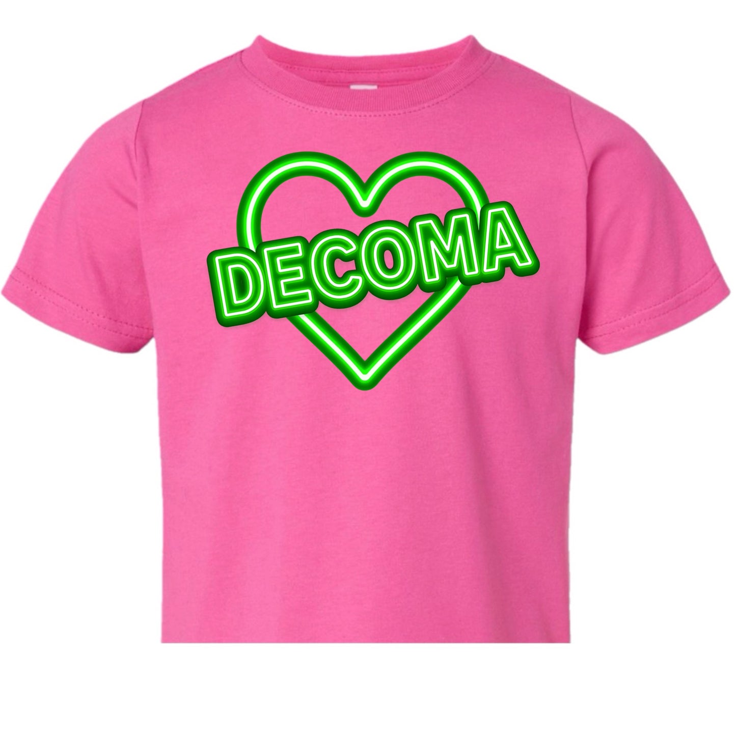 DECOMA Girls/women neon heart tee