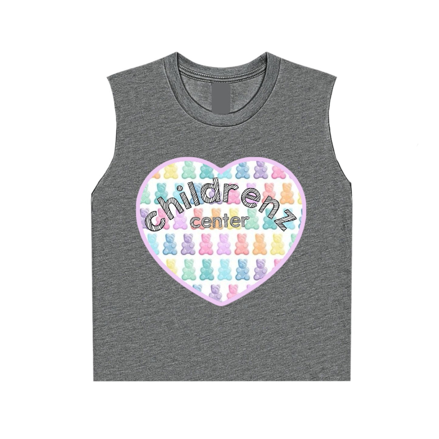 Childrenz Center gummy bear heart tank
