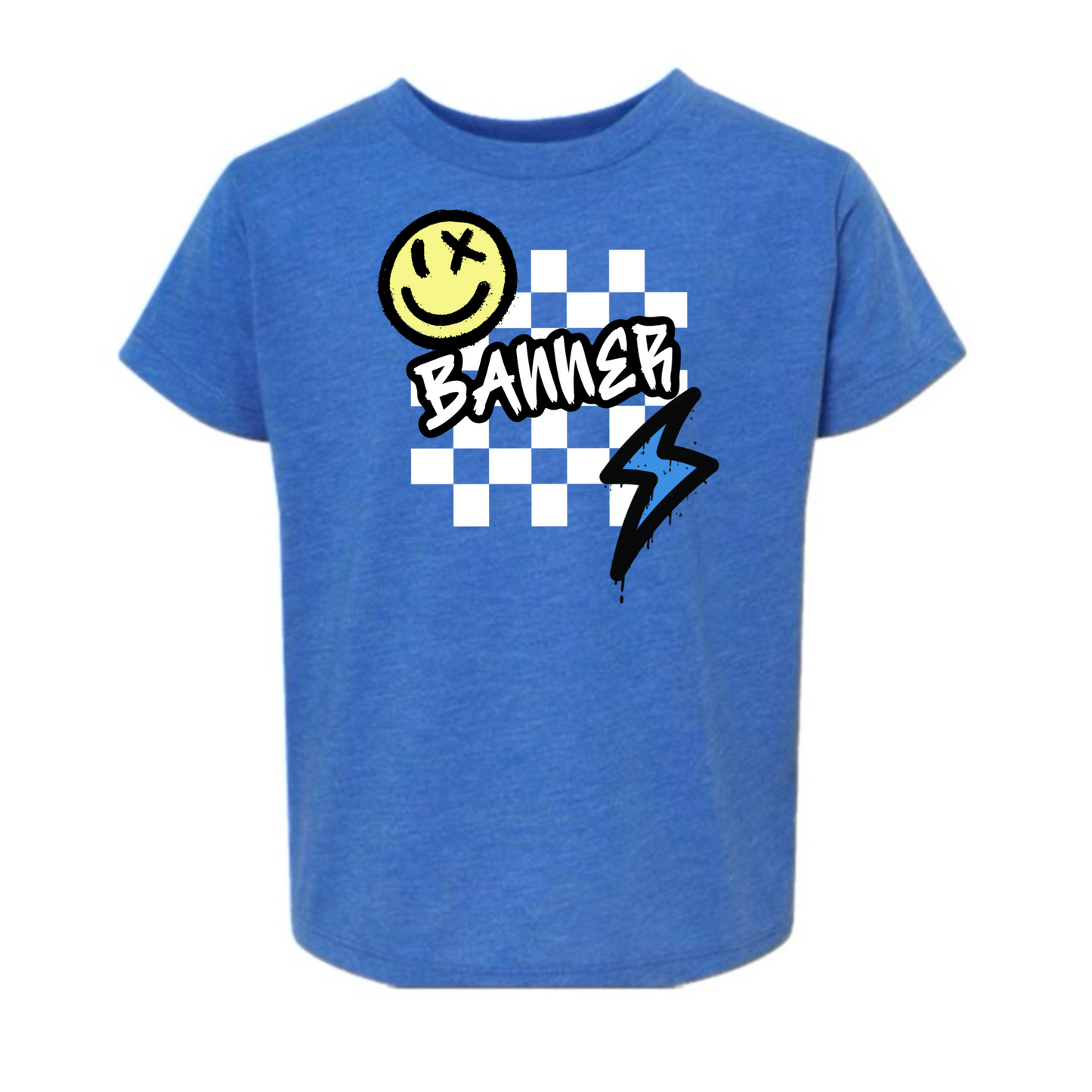 Banner boys checkered tee