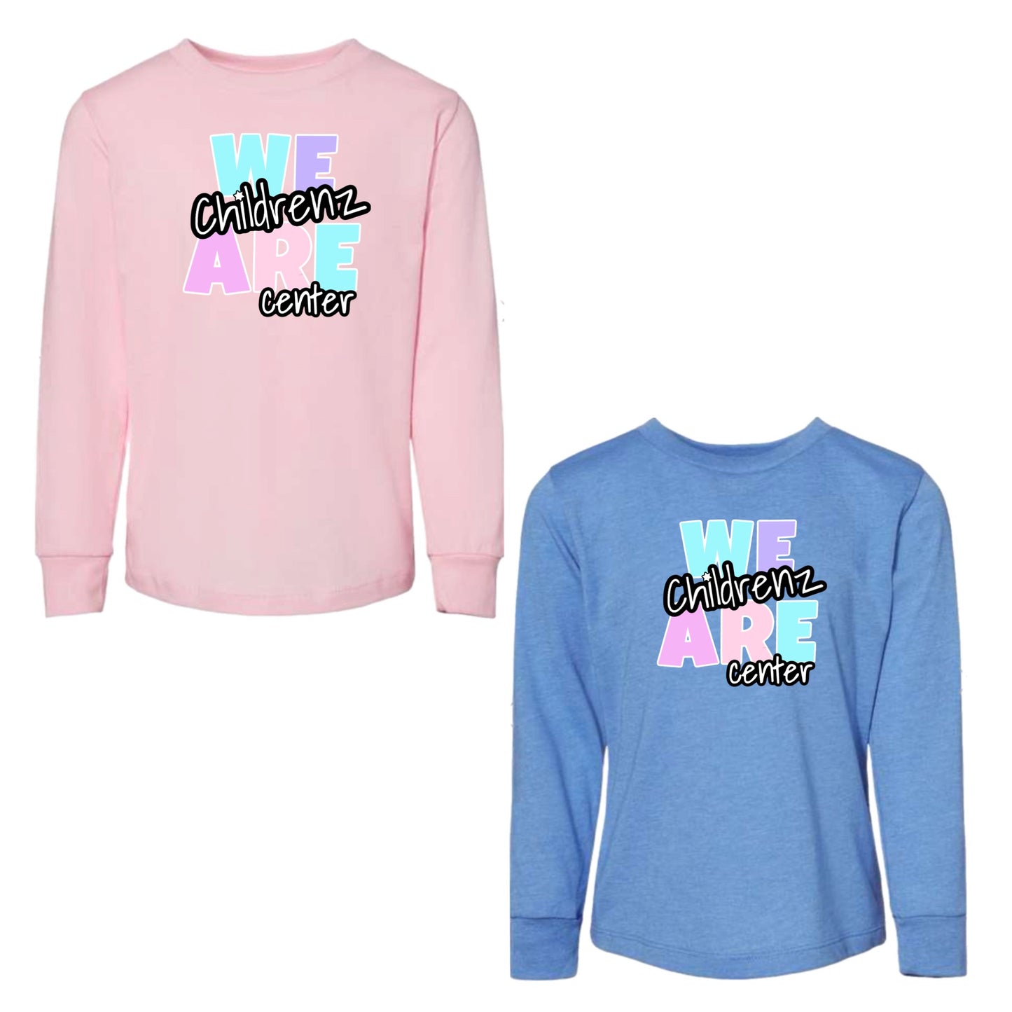 Childrenz Center girls logo long sleeve tee