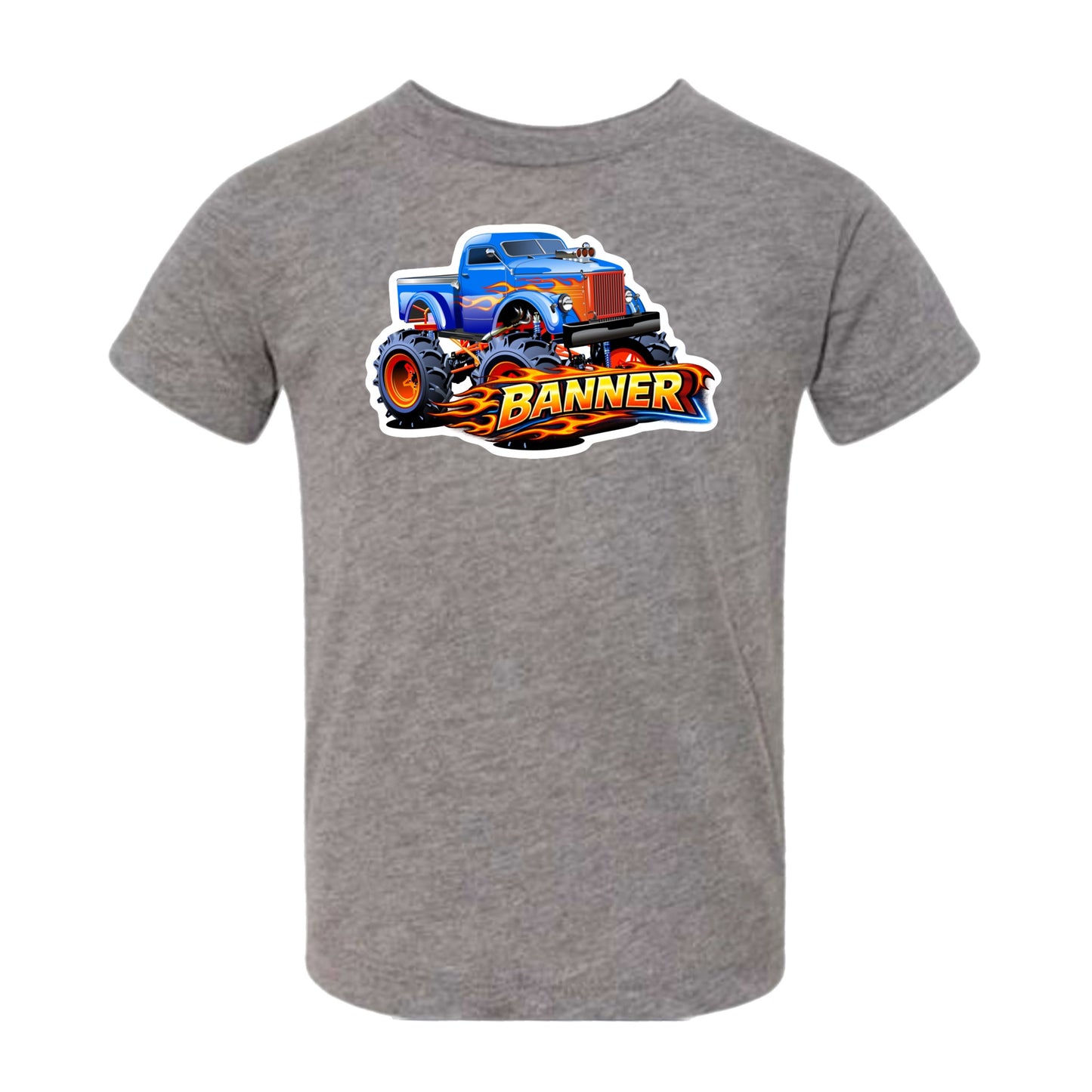 Banner boys monster truck tee