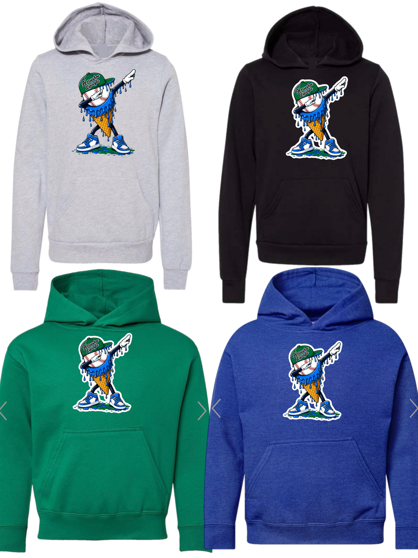 Horseshoe ice cream drip hoodie