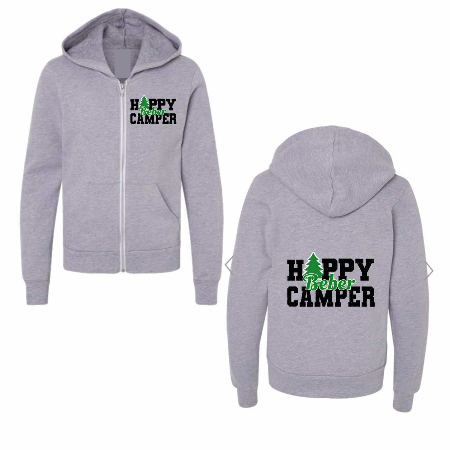 Beber happy camper zip hoodie