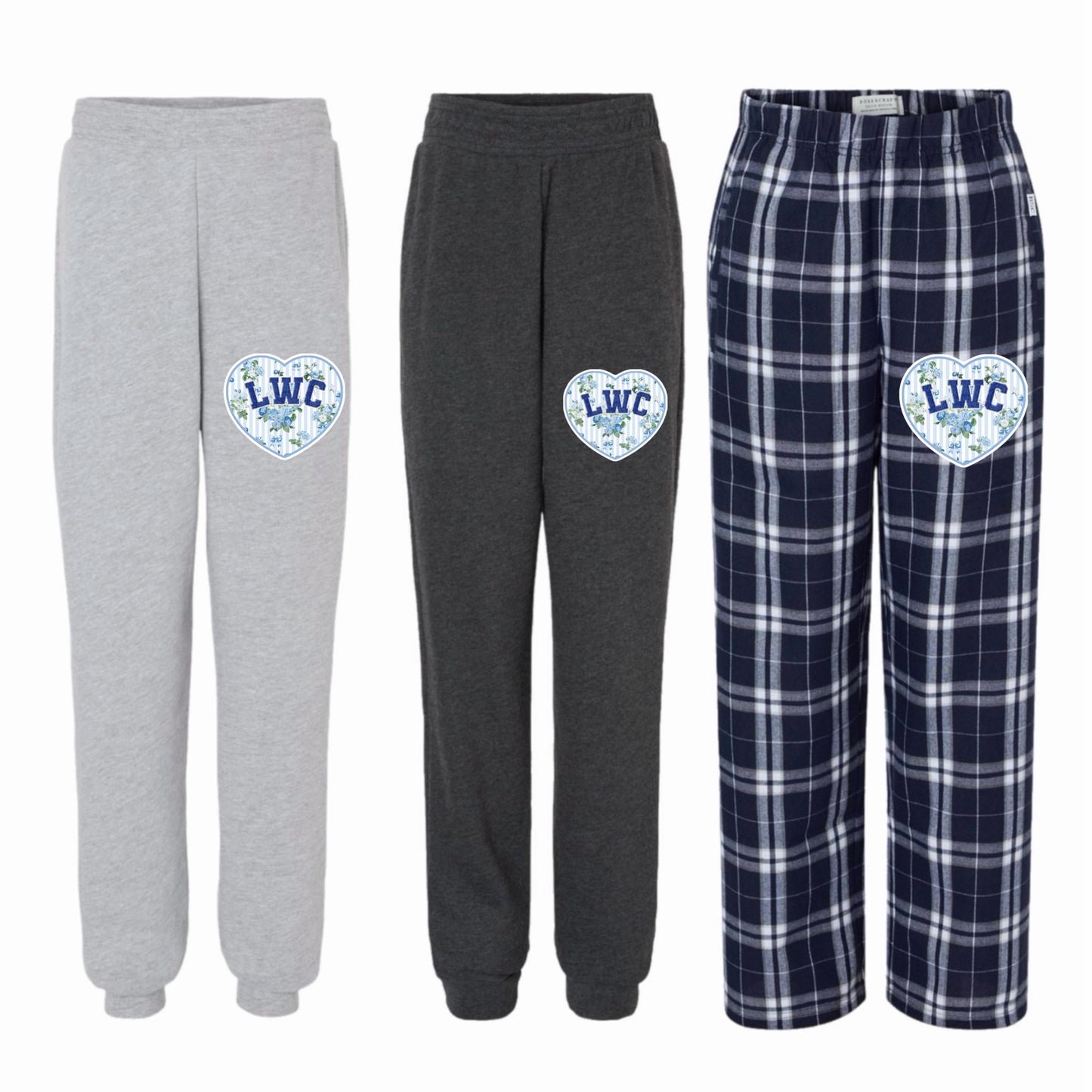 Lake of the Woods floral heart pants