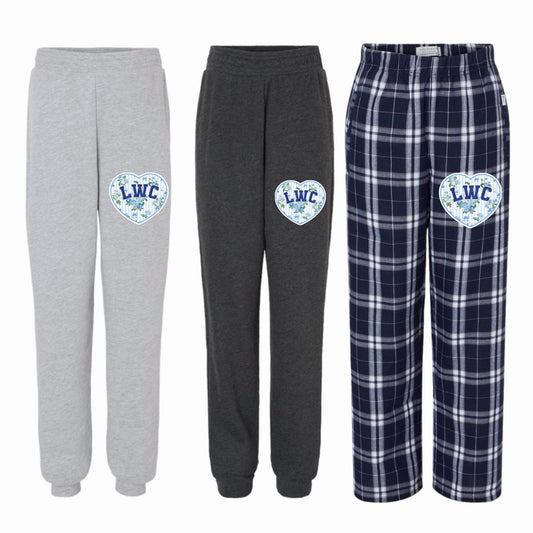 Lake of the Woods floral heart pants