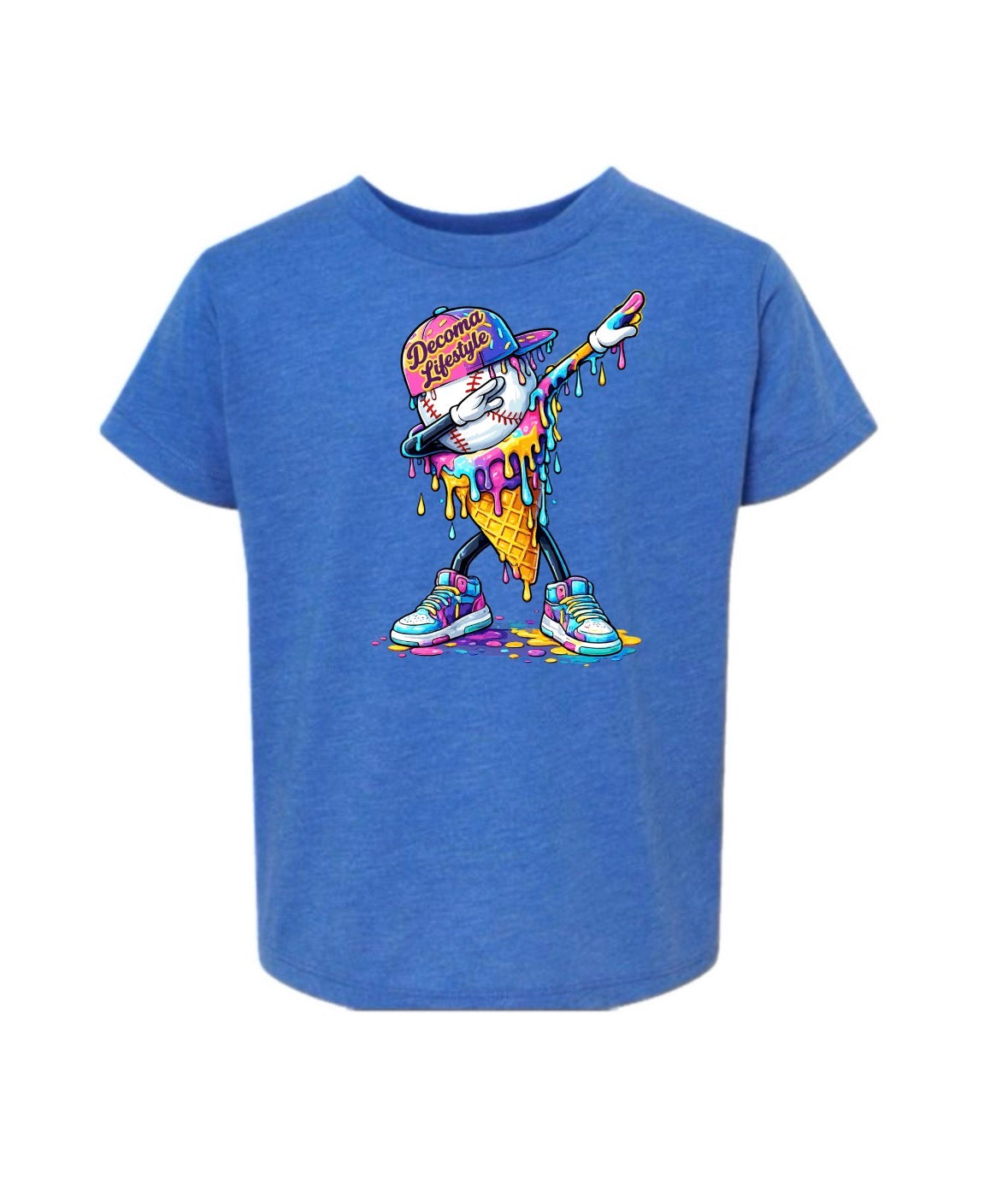 DECOMA boys/adults ice cream baseball tee