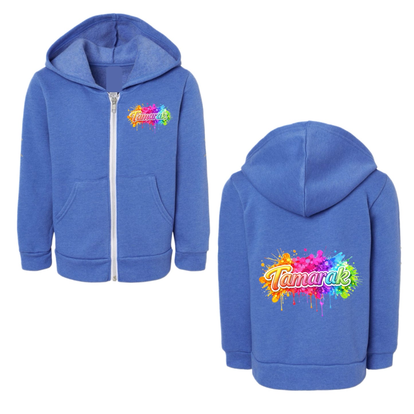 TAMARAK girls neon splatter zip hoodie
