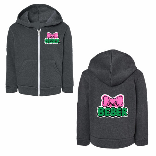 Beber bow zip hoodie