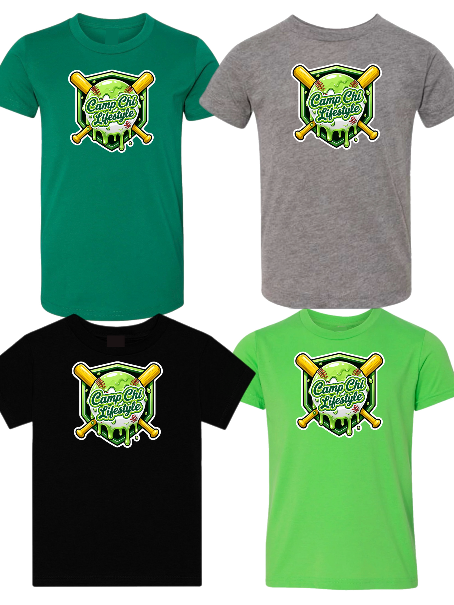 Camp Chi baseball lifestyle tee