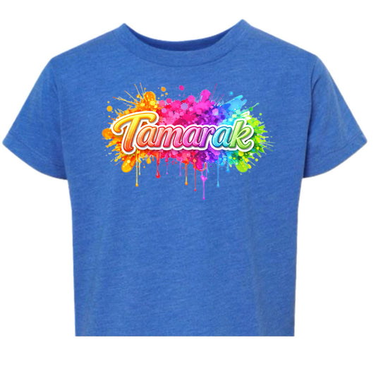 TAMARAK girls neon splatter tee