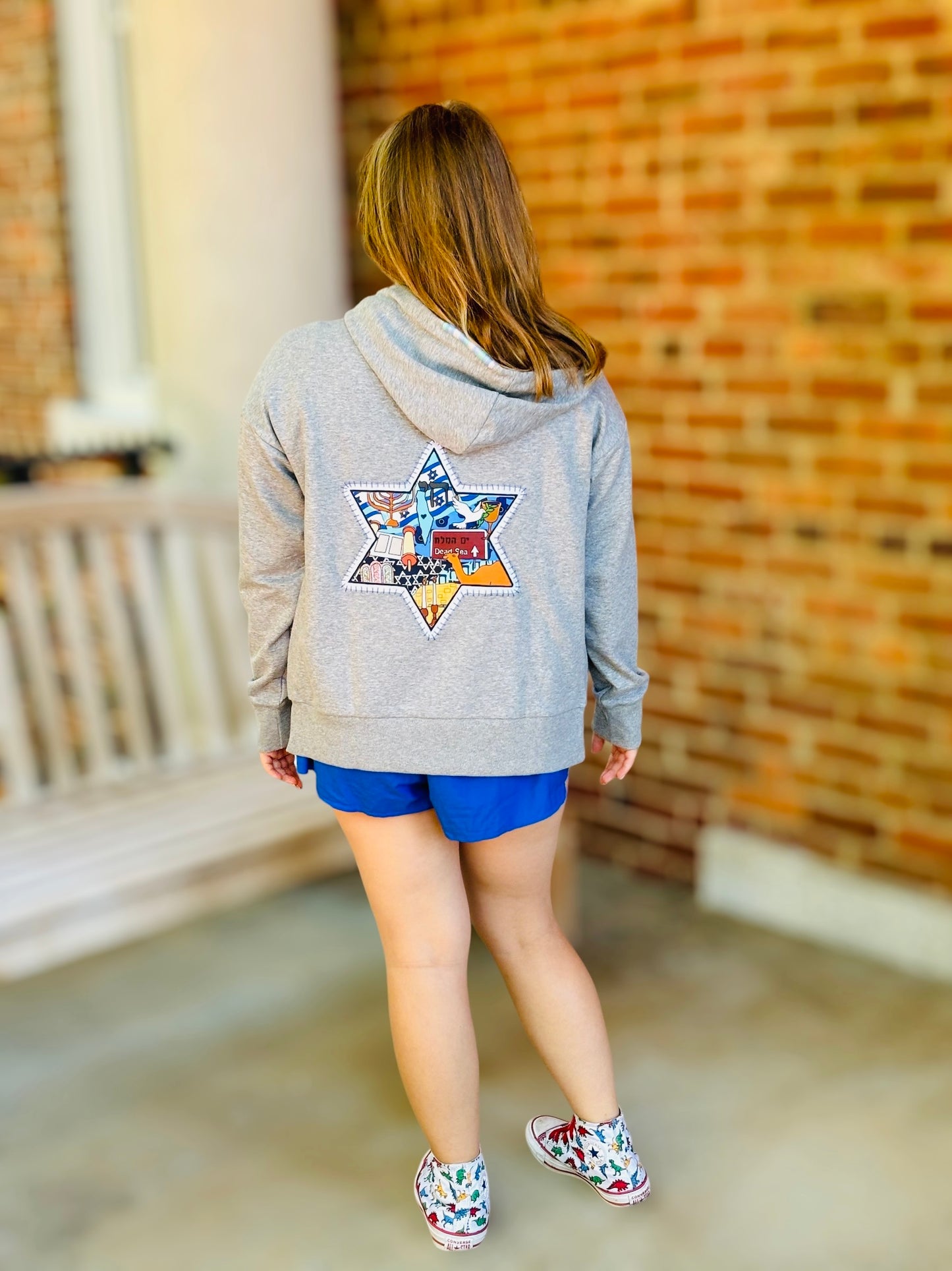 Israel zip hoodie- womens