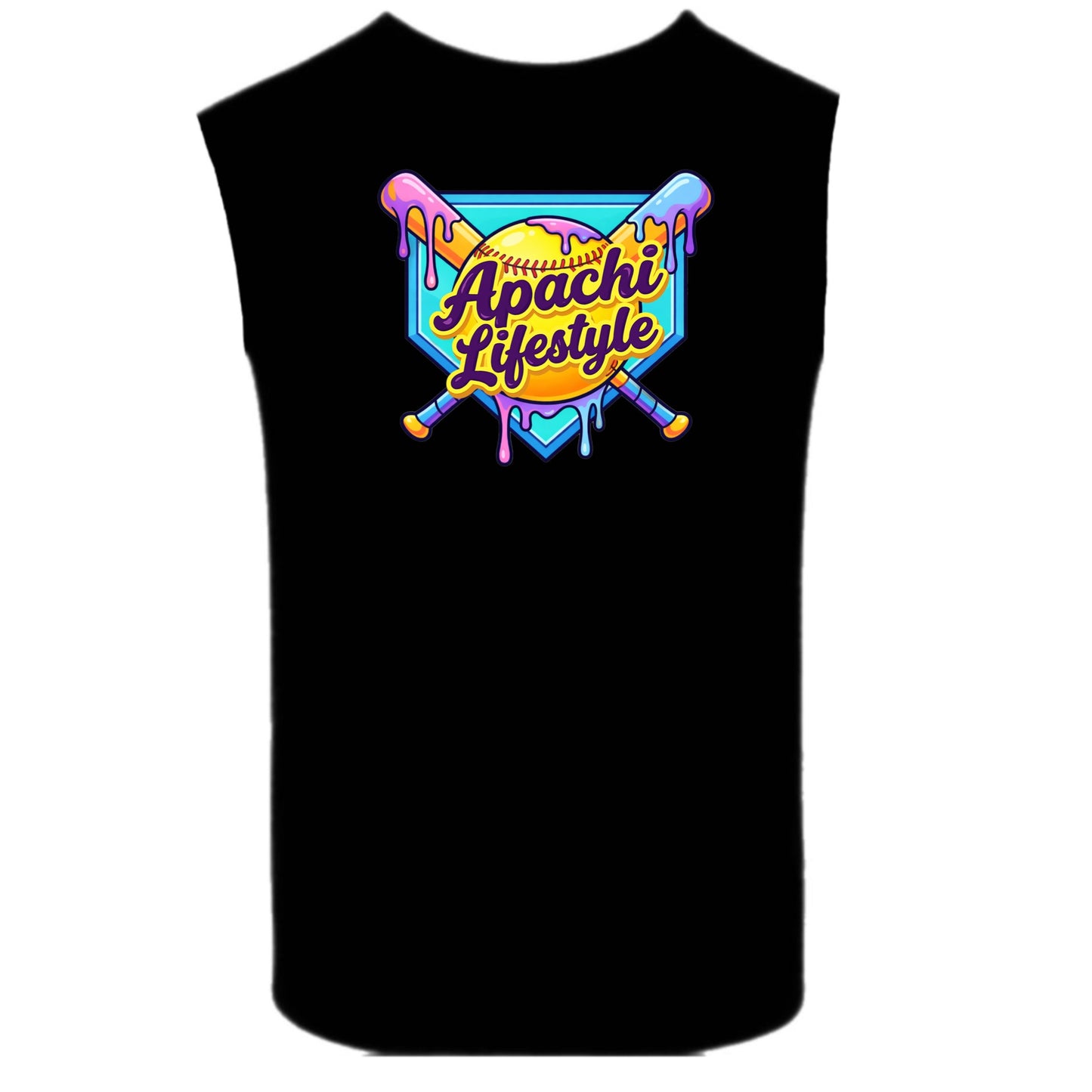 APACHI/ APACHI VILLAGE  boys neon Lifestyle tank