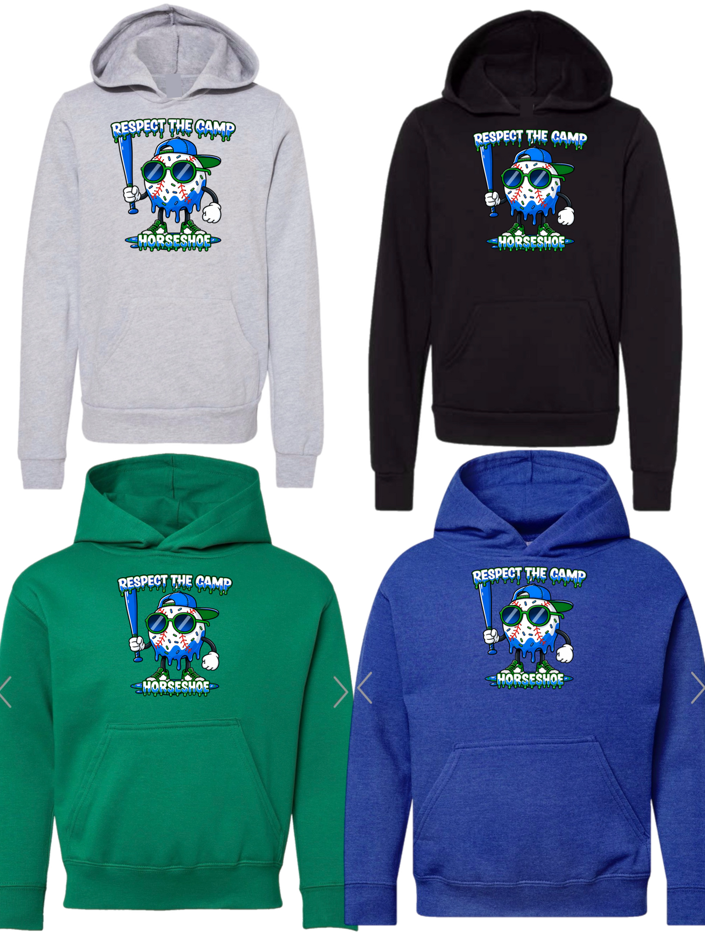 Horseshoe respect the camp hoodie