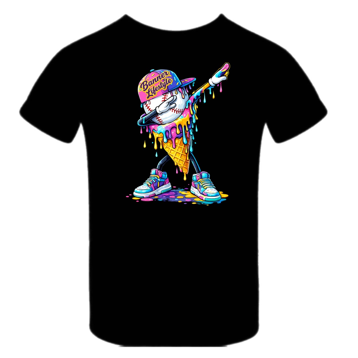 Banner boys ice cream drip tee