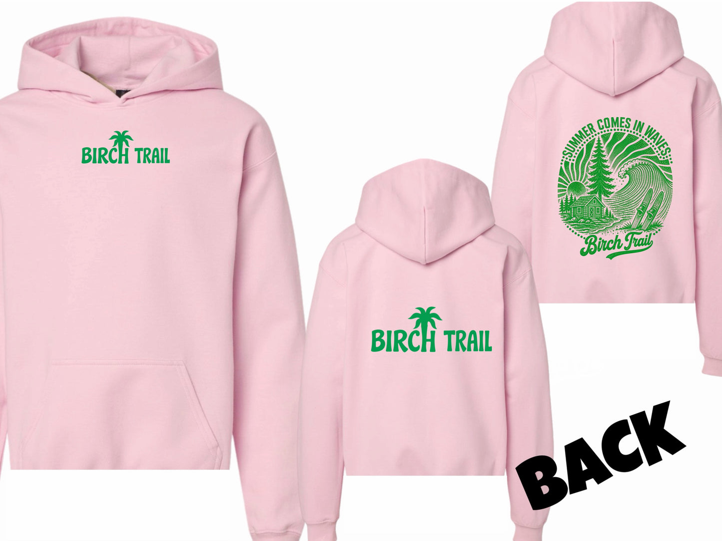 Birch Trail palm hoodie