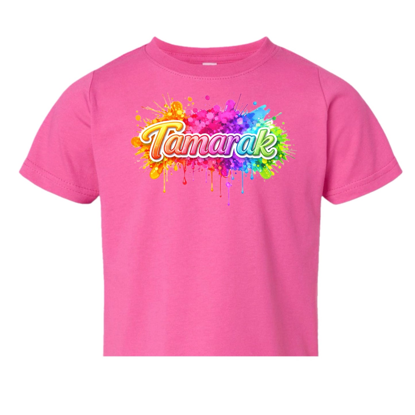 TAMARAK girls neon splatter tee