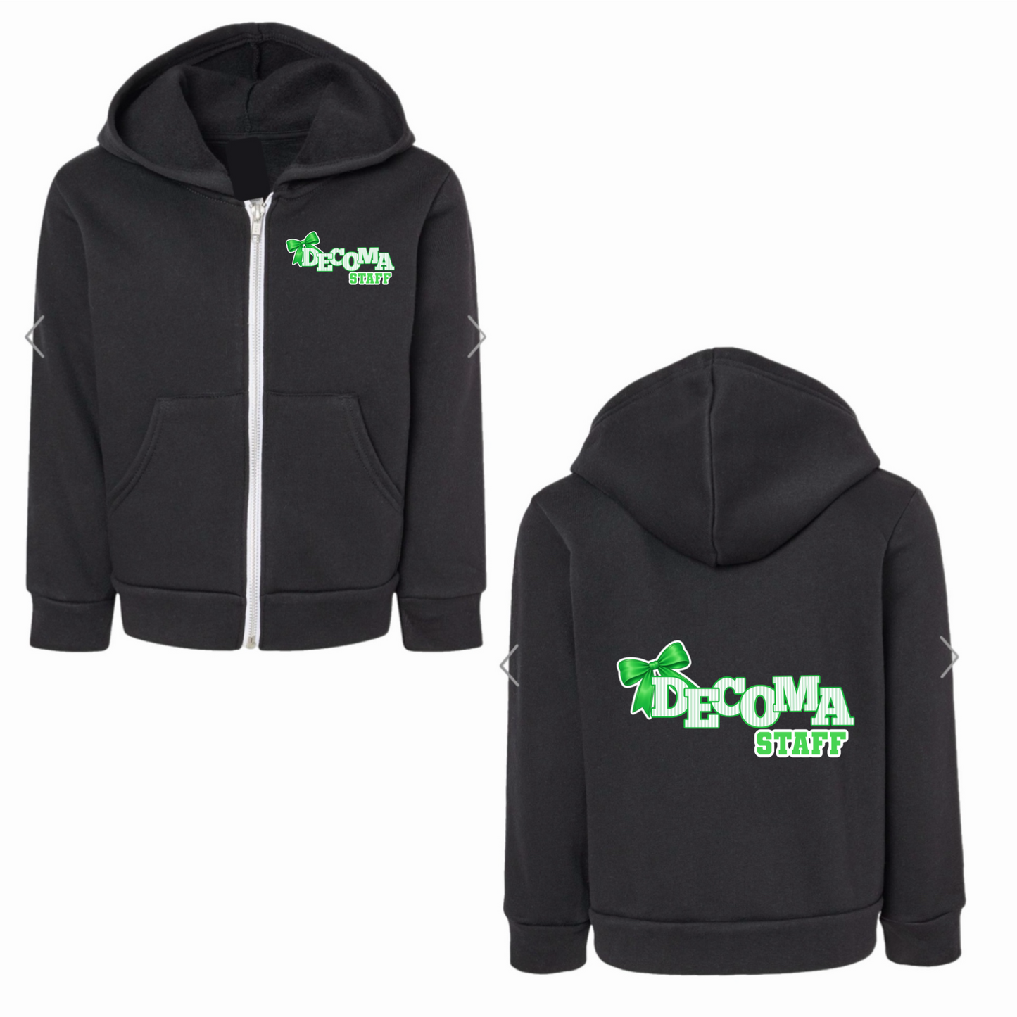 Decoma STAFF girls/adults bow hoodie