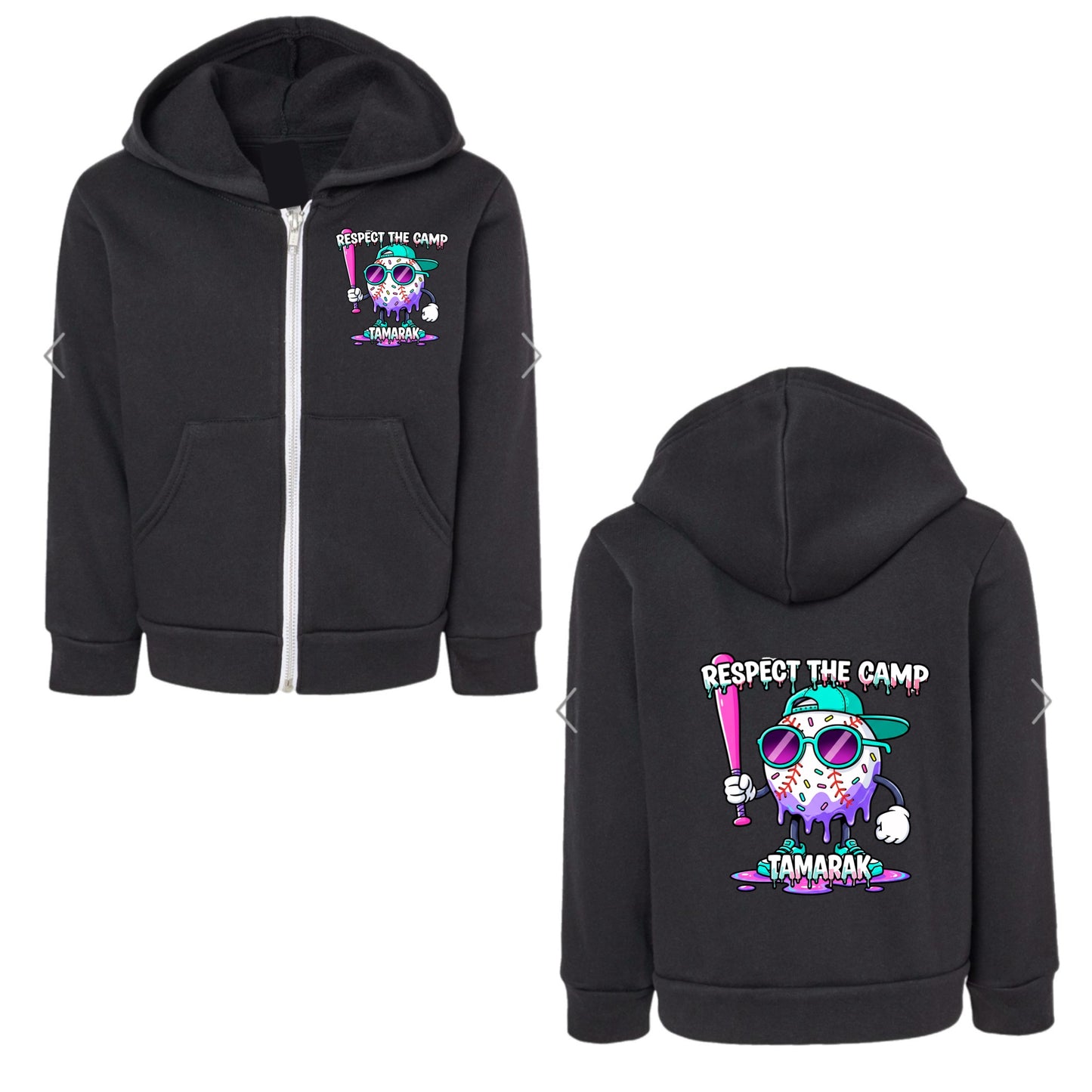 TAMARAK boys “respect the camp” zip hoodie