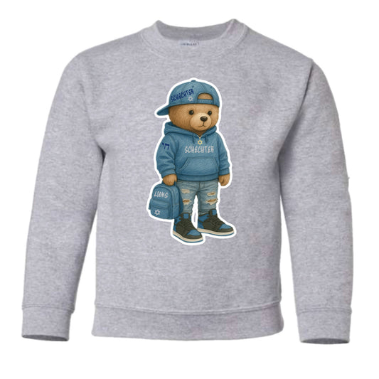 Schechter bear crewneck sweatshirt
