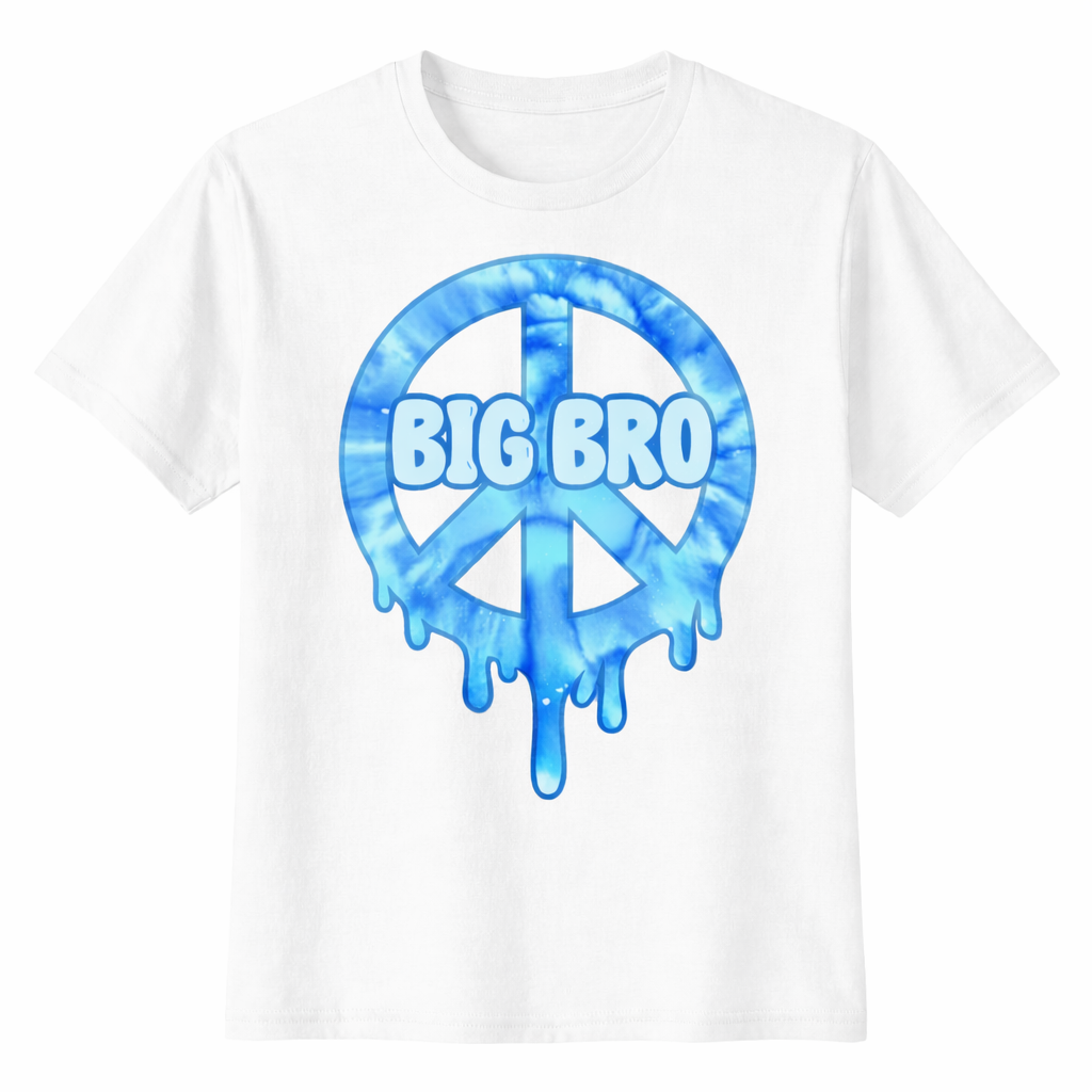 Big Bro / Lil Bro Drippy Peace Sign Tee