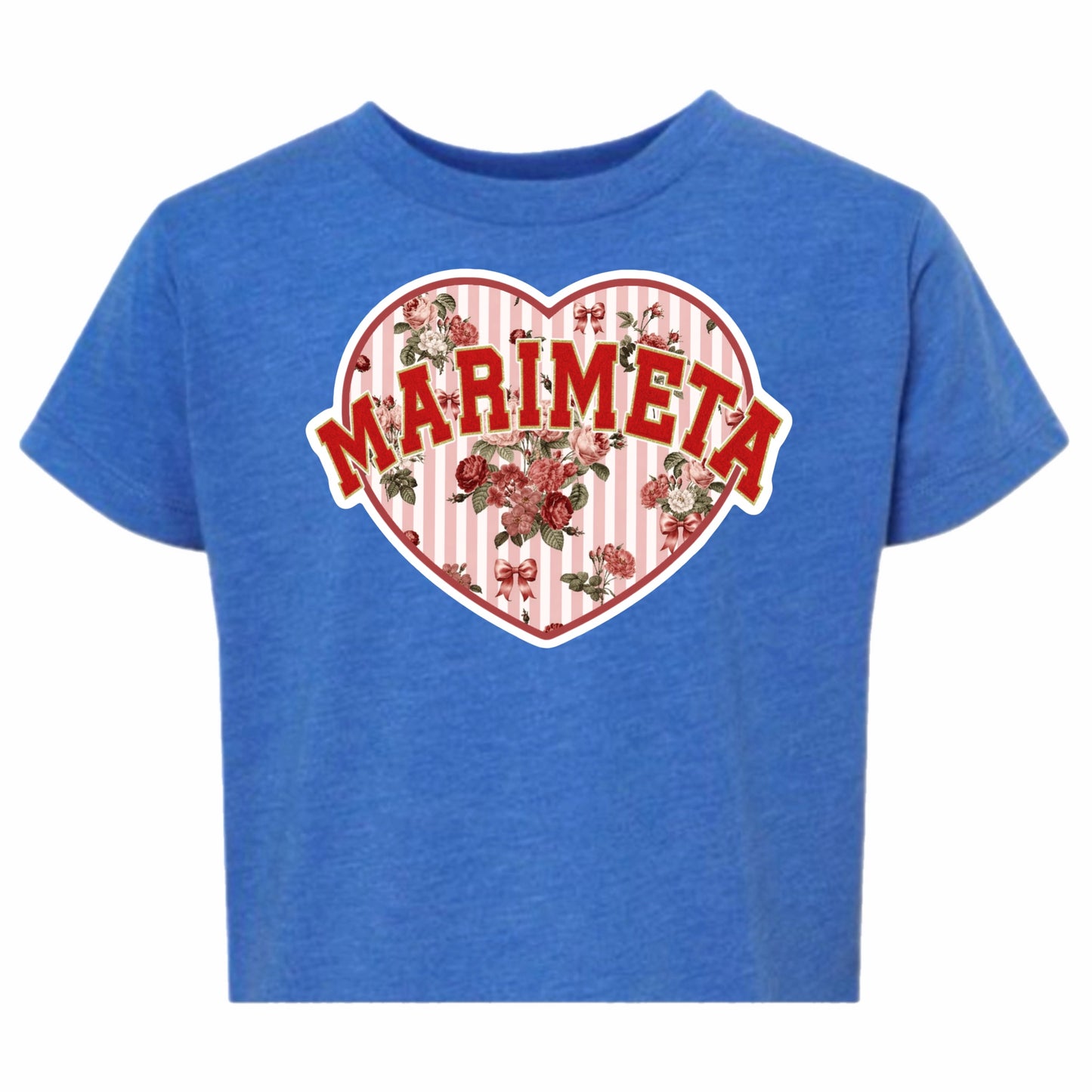Marimeta floral heart tee