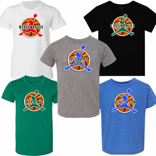 Boys basketball tee