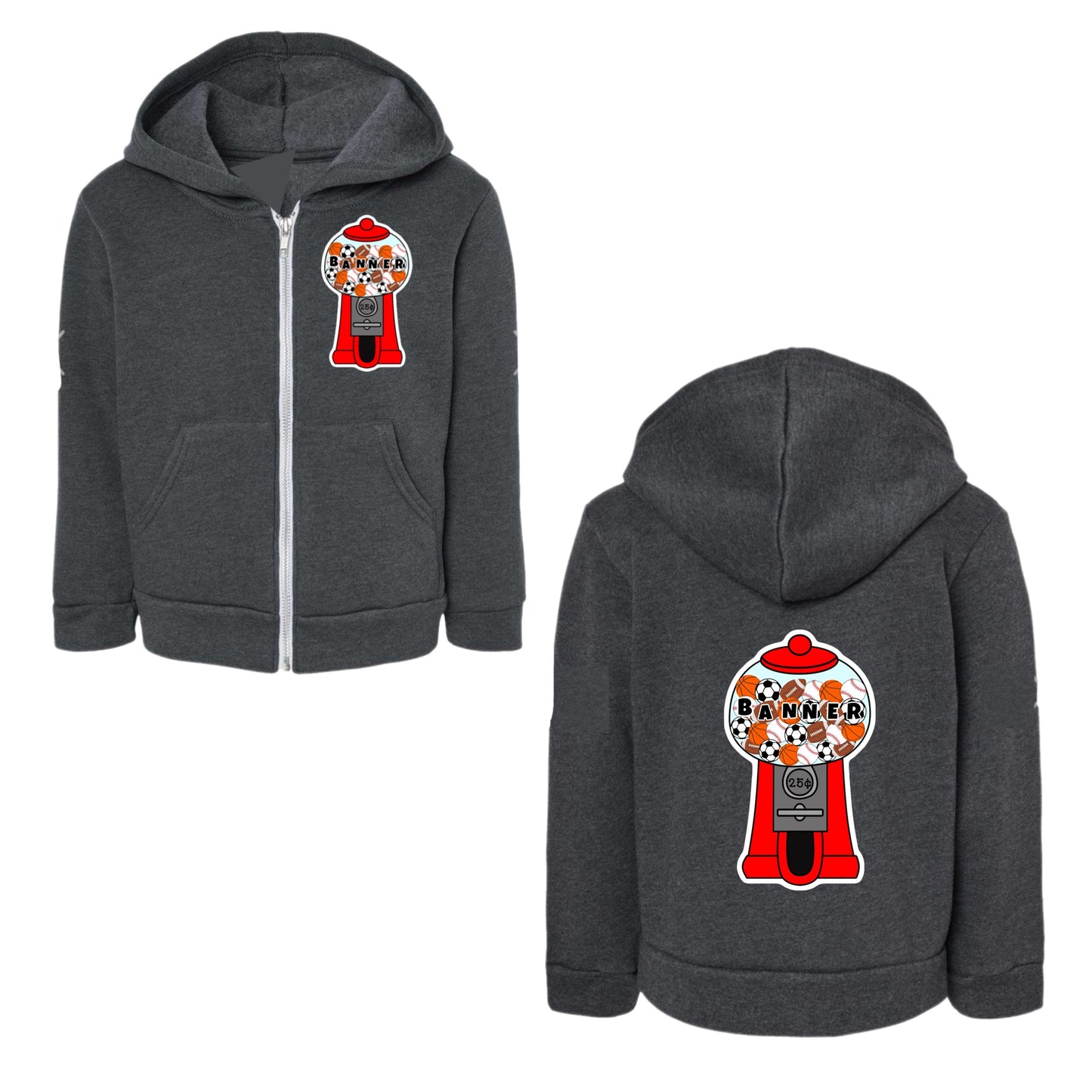 BANNER Boys gum ball zip hoodie
