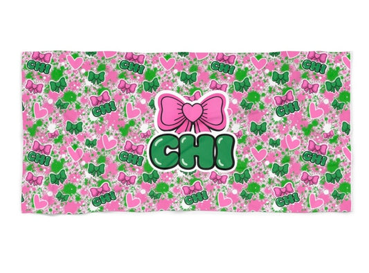 Camp Chi bow beach towel