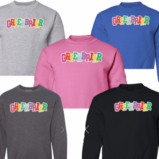 Greenbriar patched crewneck sweatshirt
