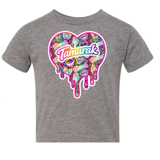 TAMARAK girls drippy heart tee