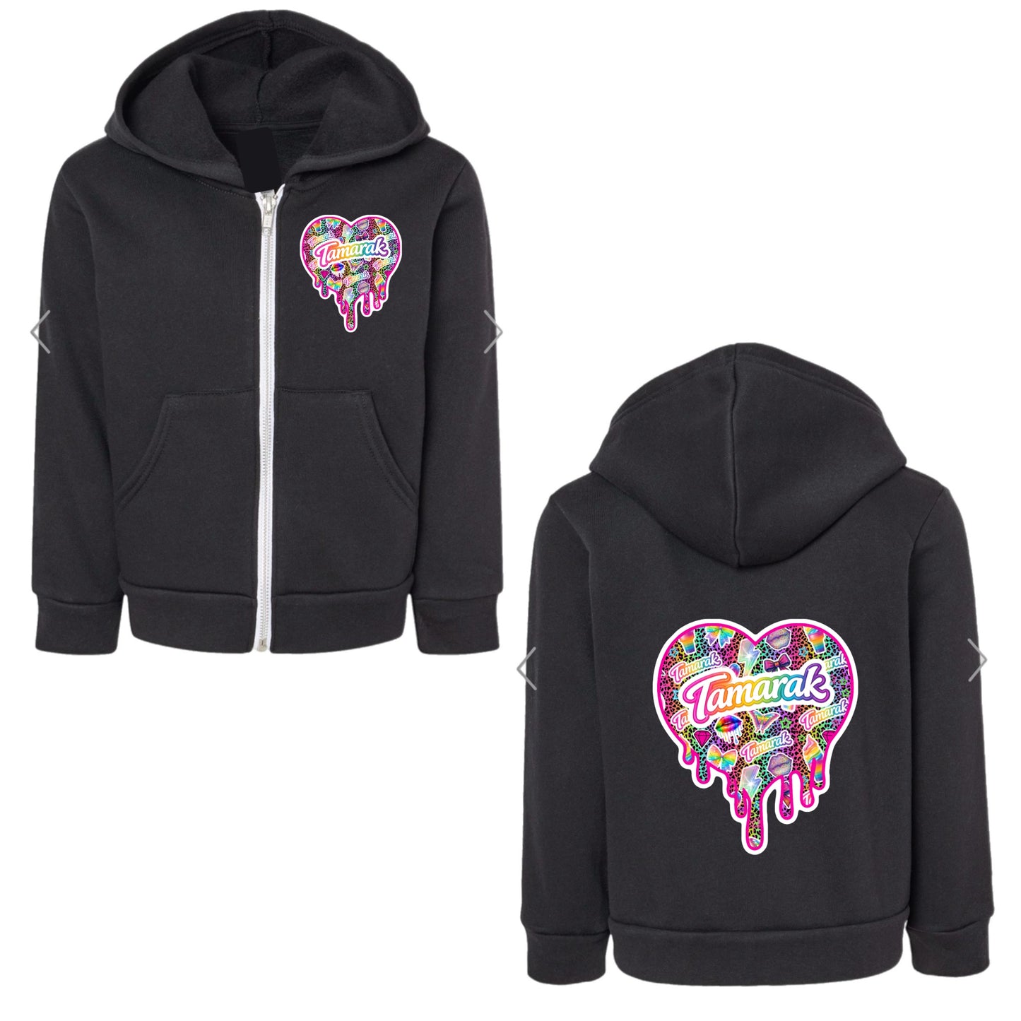 TAMARAK girls drippy heart hoodie