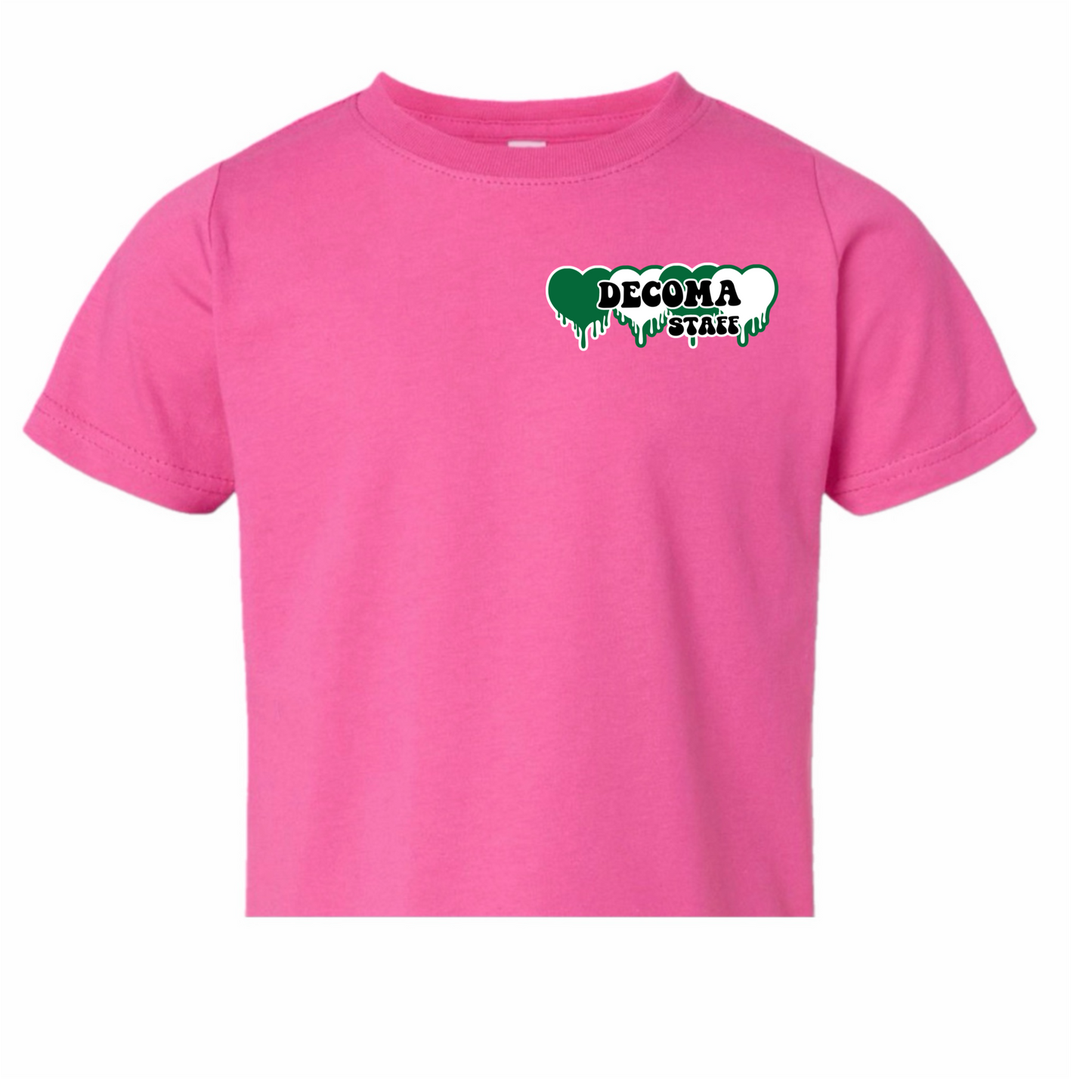DECOMA STAFF Girls/women GREEN drippy tee