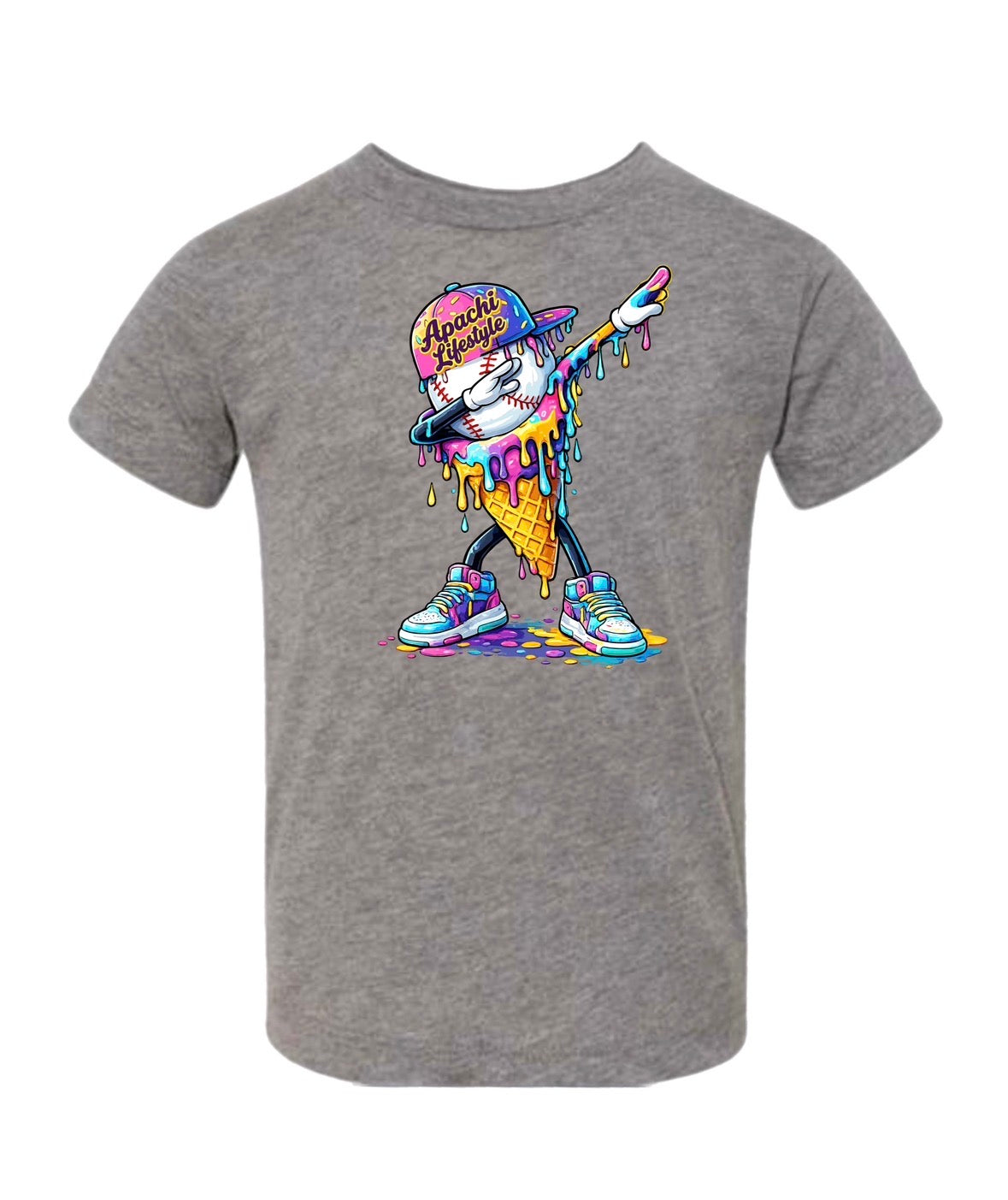 Apachi/ Apachi Village Boys Apachi ice cream drip tee