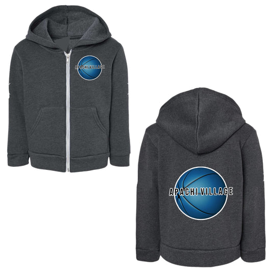 Boys Apachi Village basketball zip hoodie