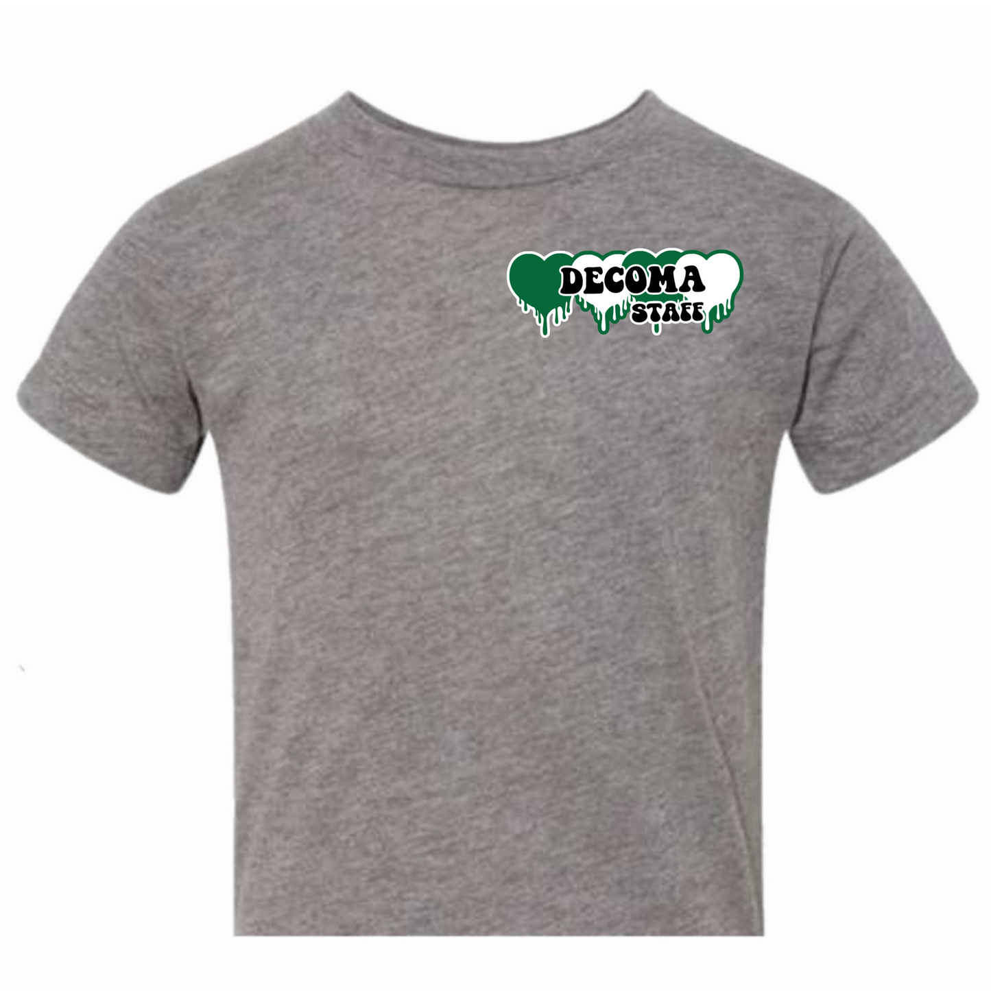 DECOMA STAFF Girls/women GREEN drippy tee