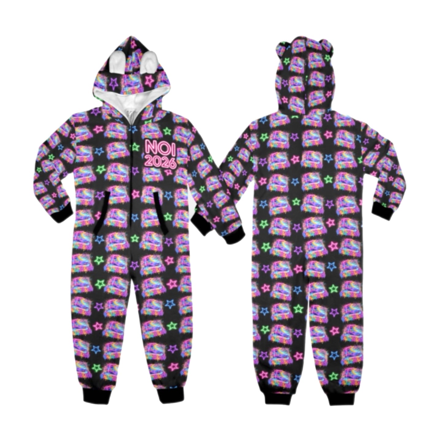 NOI Fleece Zip-Up One-Piece
