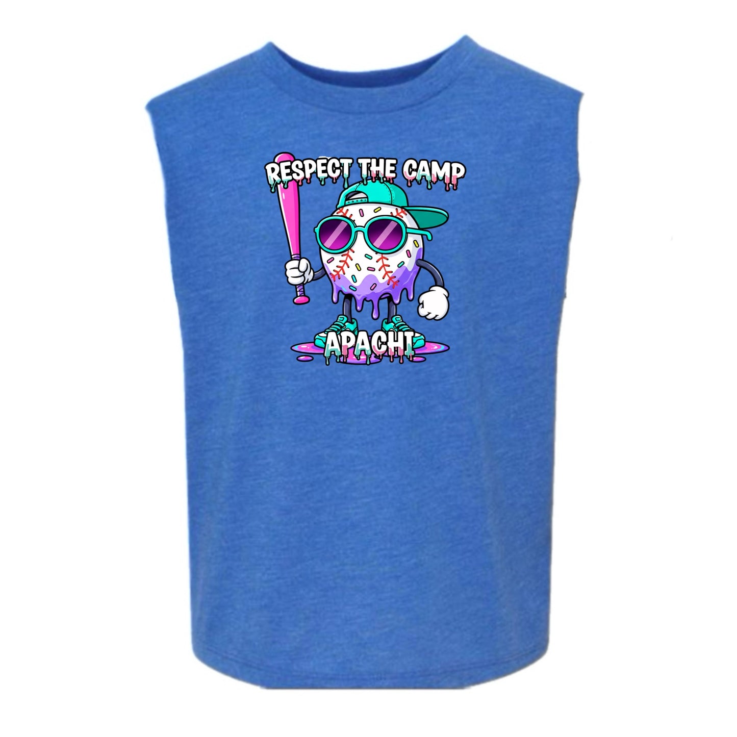 APACHI/ APACHI VILLAGE  boys “Respect the Camp” tank