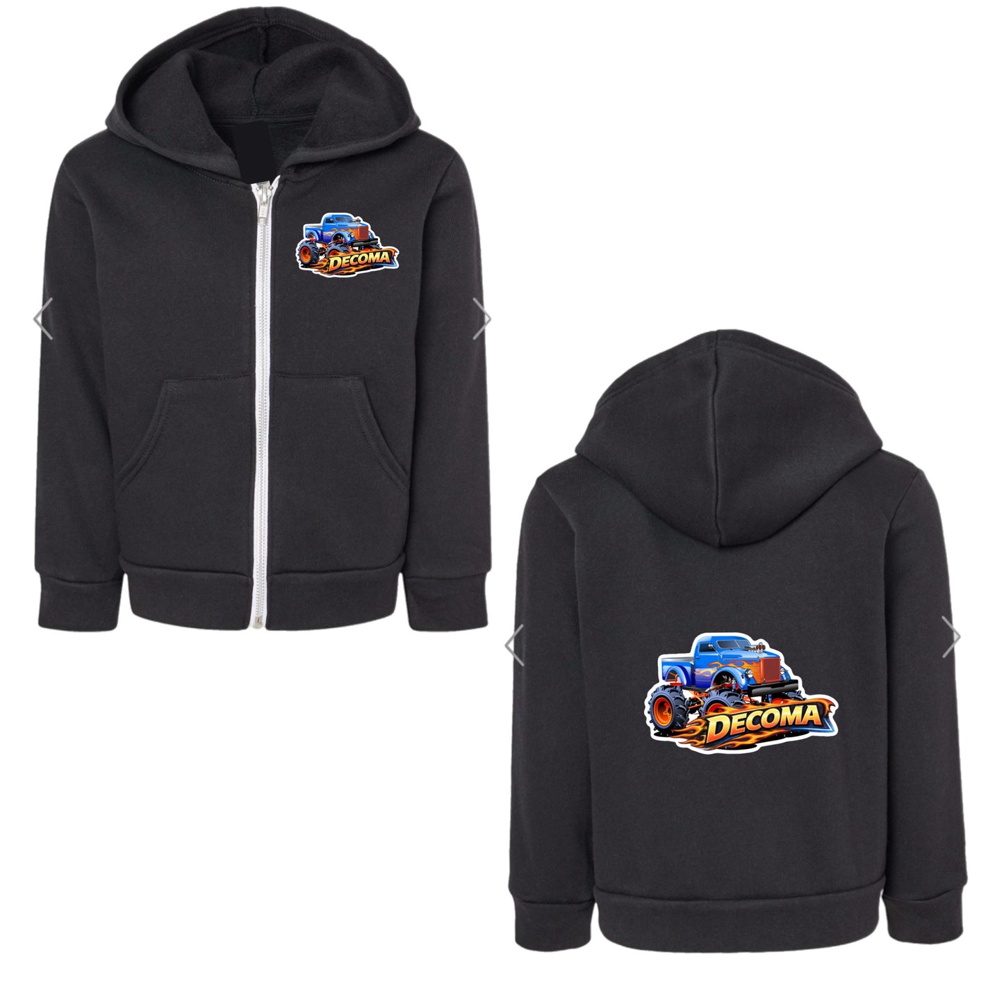 DECOMA monster truck zip hoodie