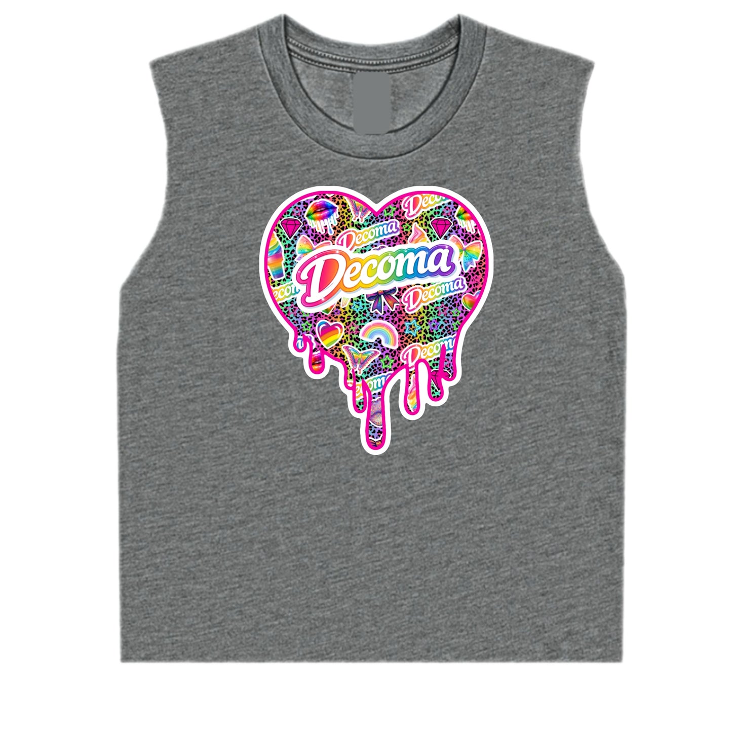 Decoma Girls/women heart drip tank