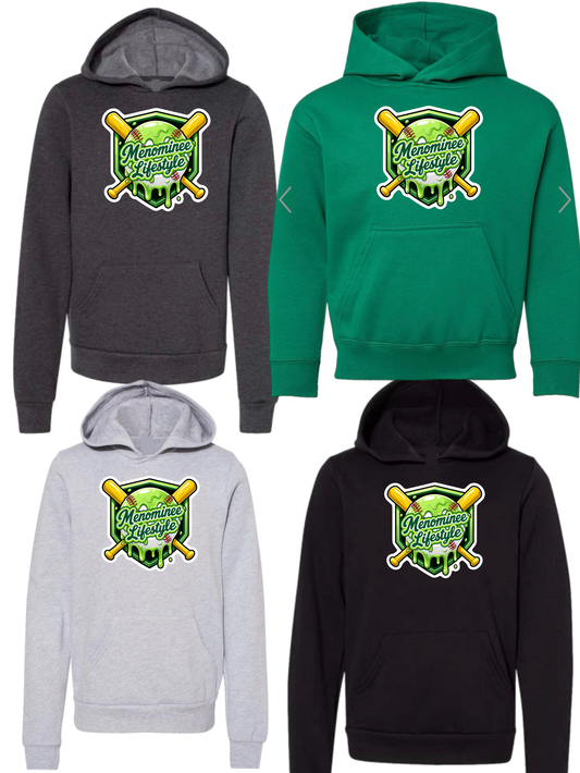 Menominee baseball lifestyle hoodie