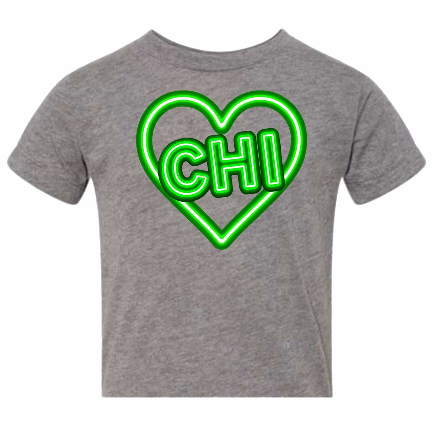 Camp Chi neon sign tee